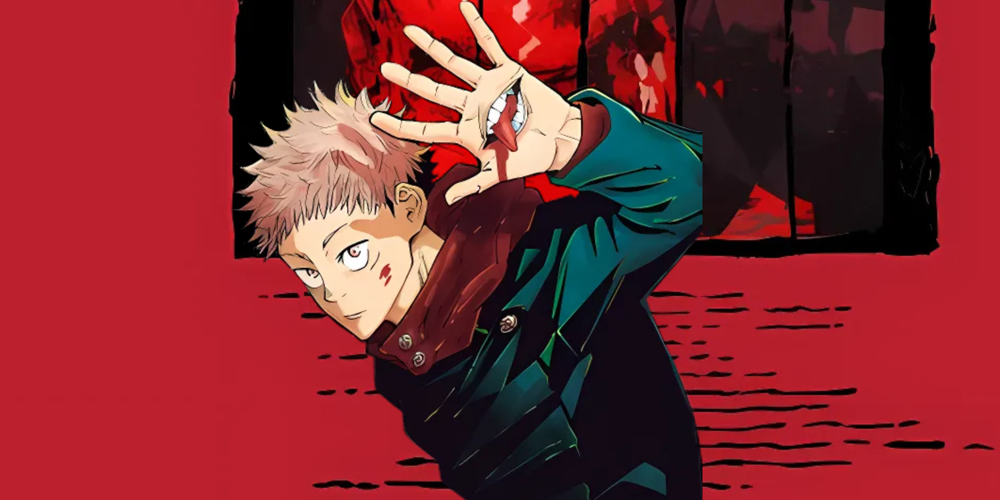 Yuji Itadori from Jujutsu Kaisen with official Culling Game Arc anime poster