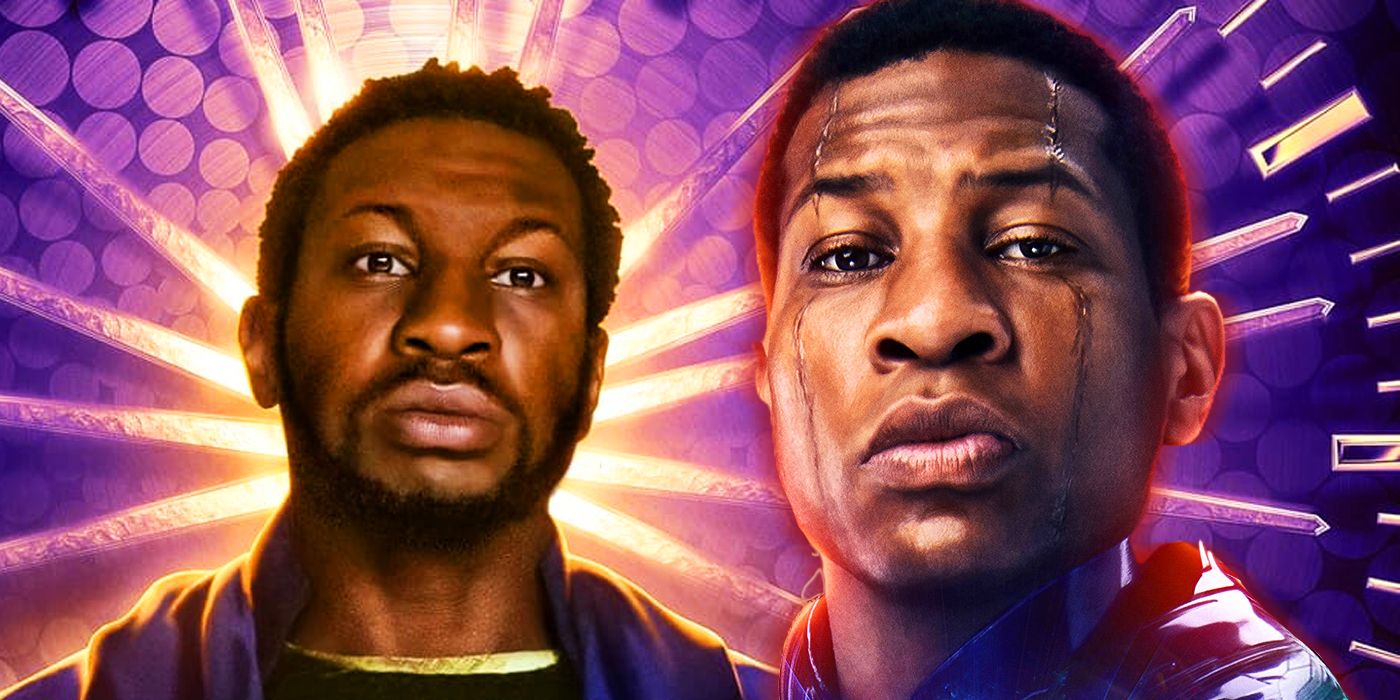 Side by side images of Jonathan Majors' He Who Remains and Kang