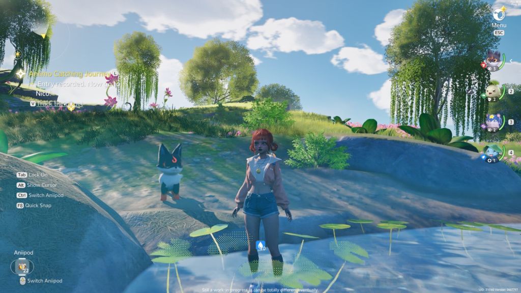 Aniimo Beta Screenshot Avatar and Emberpup