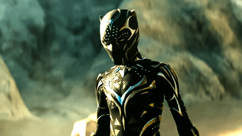 Shuri as Black Panther in Black Panther: Wakanda Forever