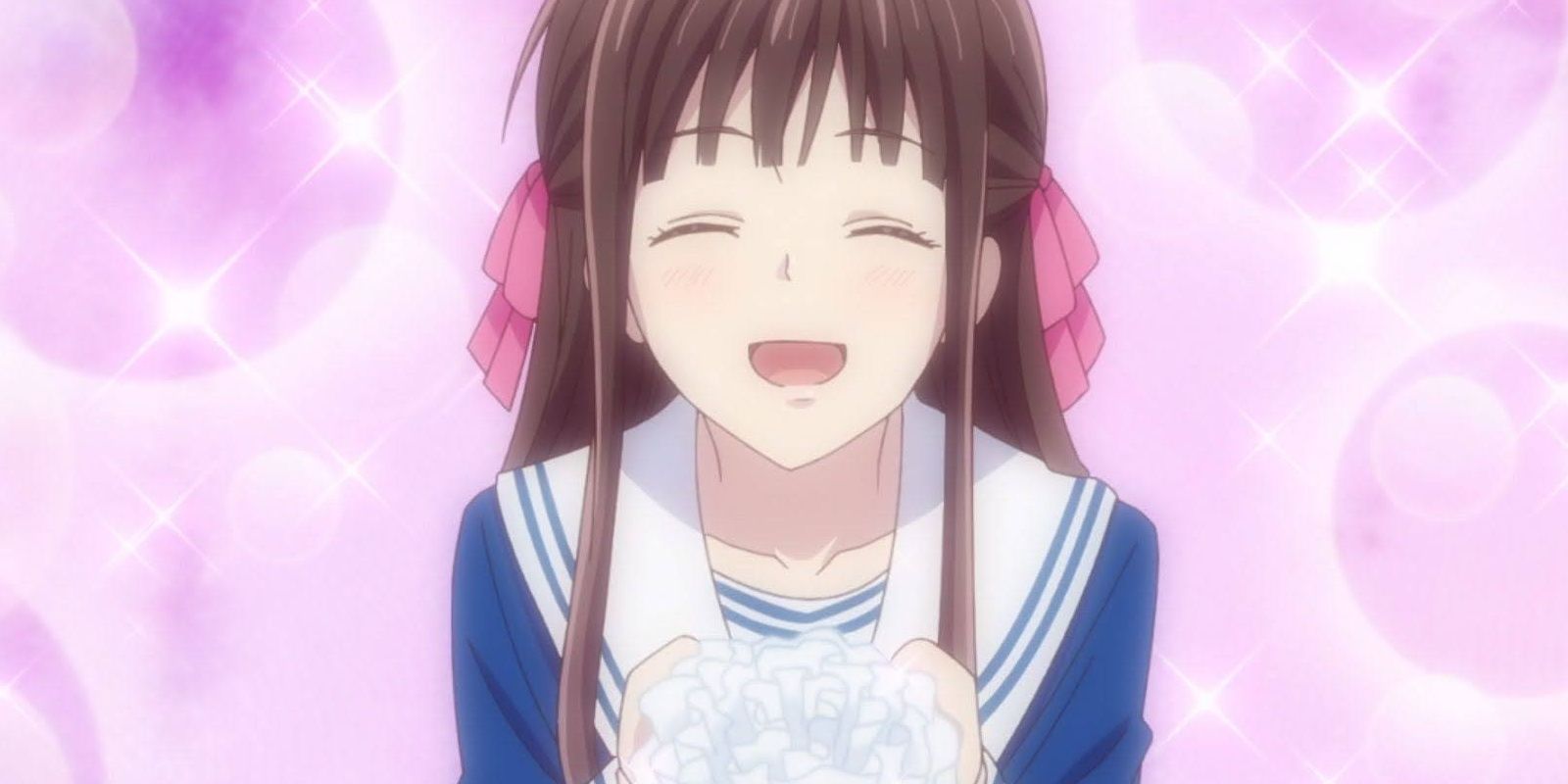 Tohru Honda smiling from Fruits Basket