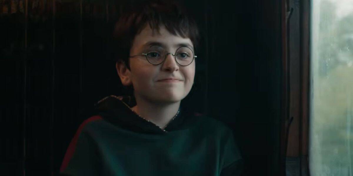 Harry Potter (Dominic McLaughlin) on the Hogwarts Express