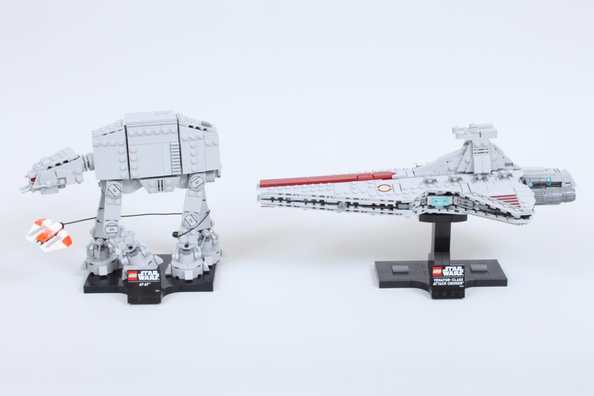 75440 AT-AT alongside 75441 Venator-class Attack Cruiser