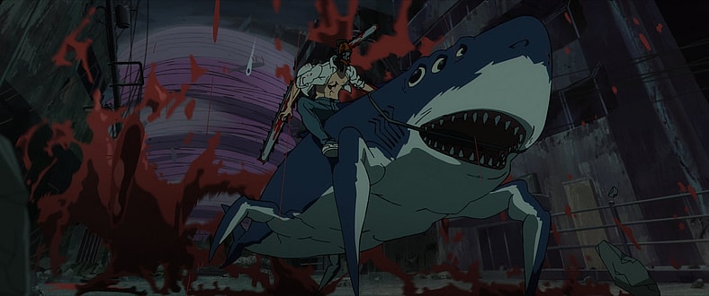 Chainsaw Man rides Beam