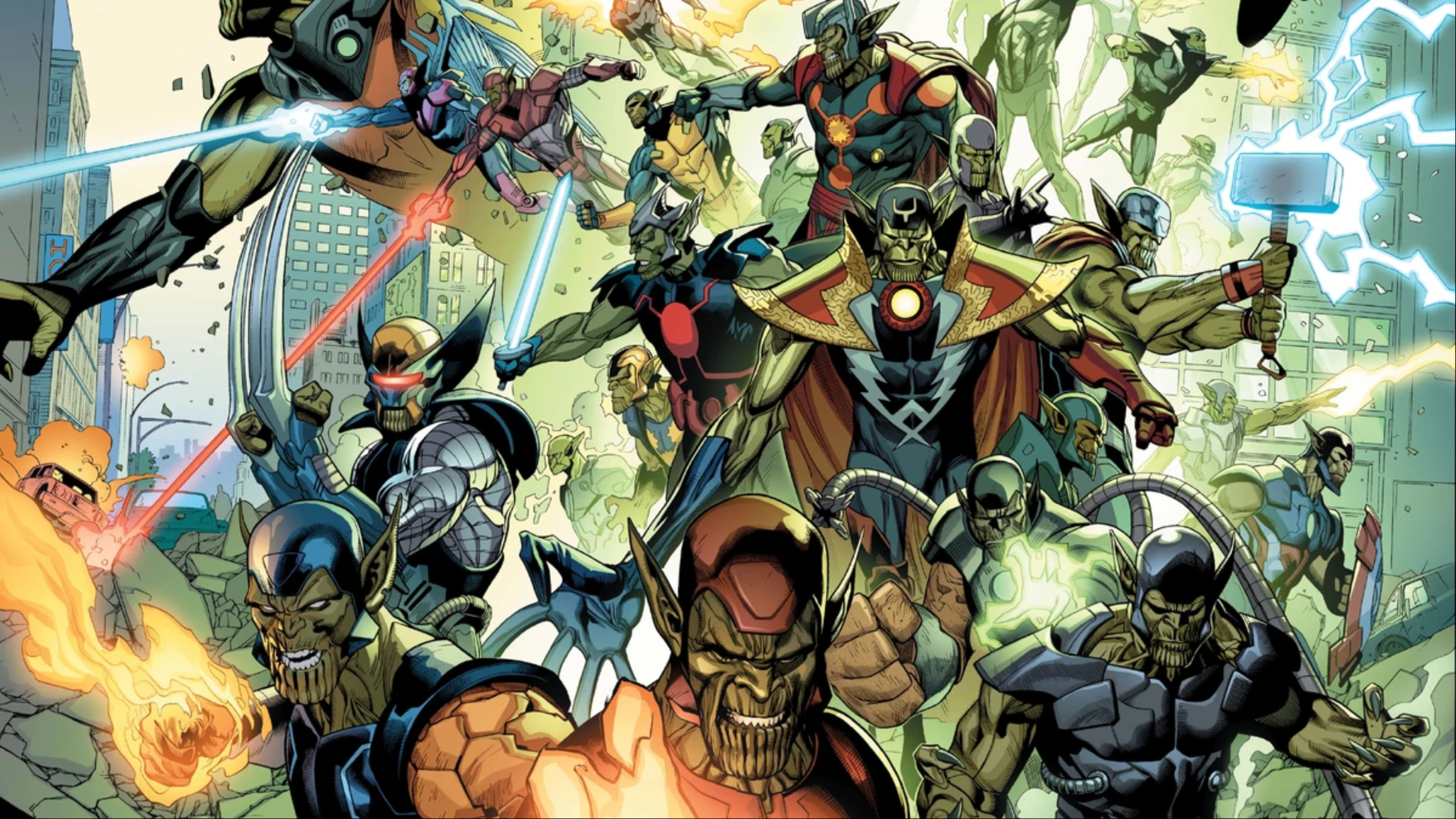 Super Skrulls form Secret Invasion ready to attack