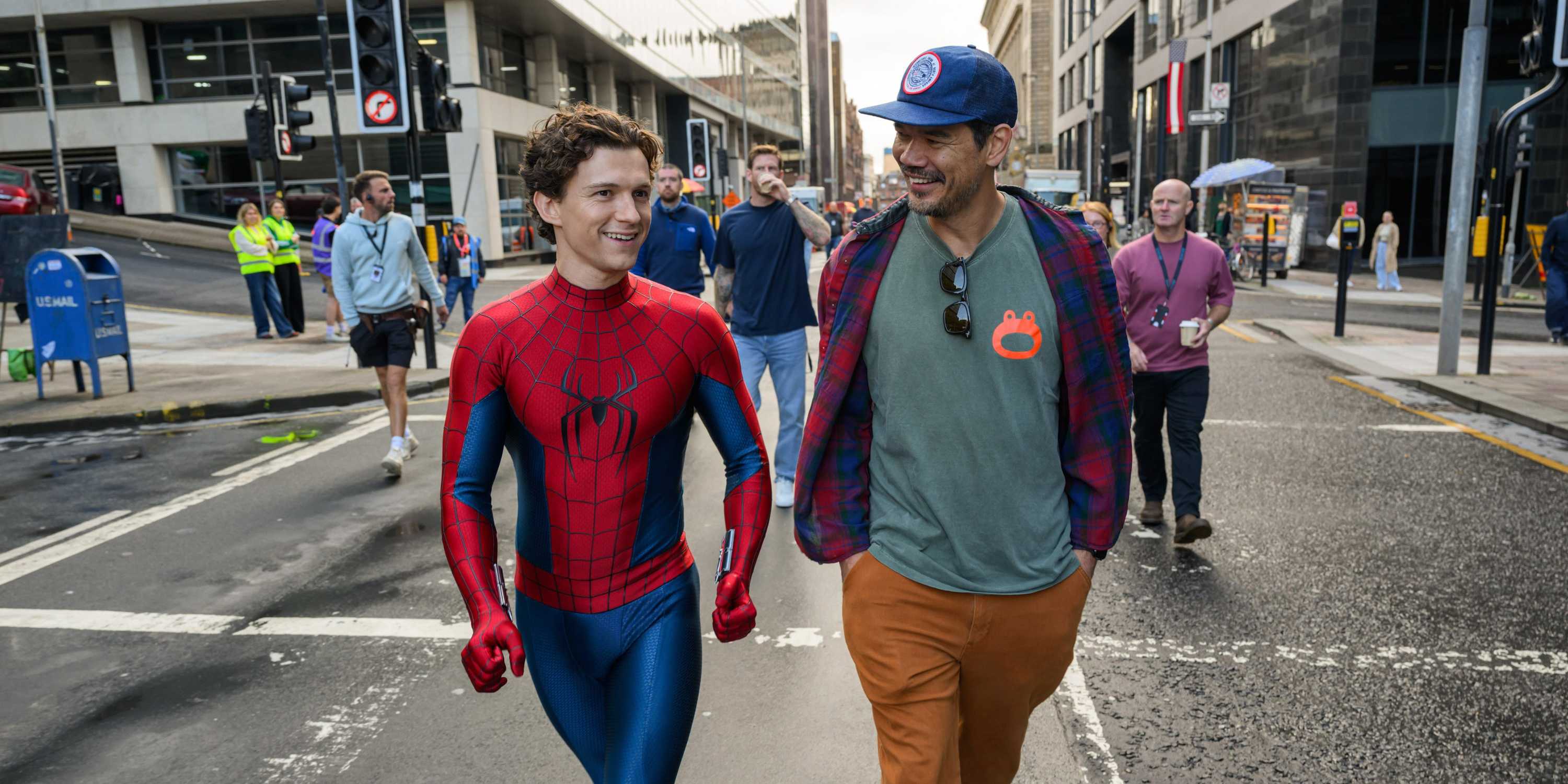 Tom Holland on Brand New Day set