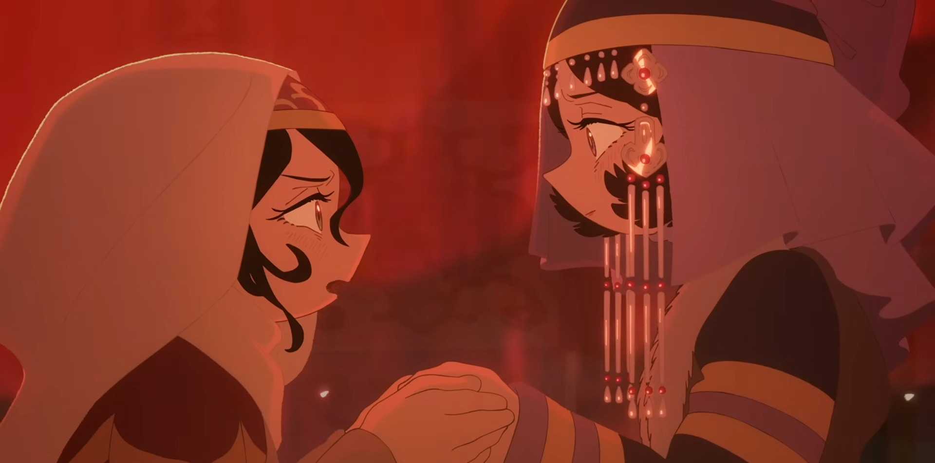 Sitaara pleads to one of the adult figures in her life in Jaadugar: A Witch in Mongolia