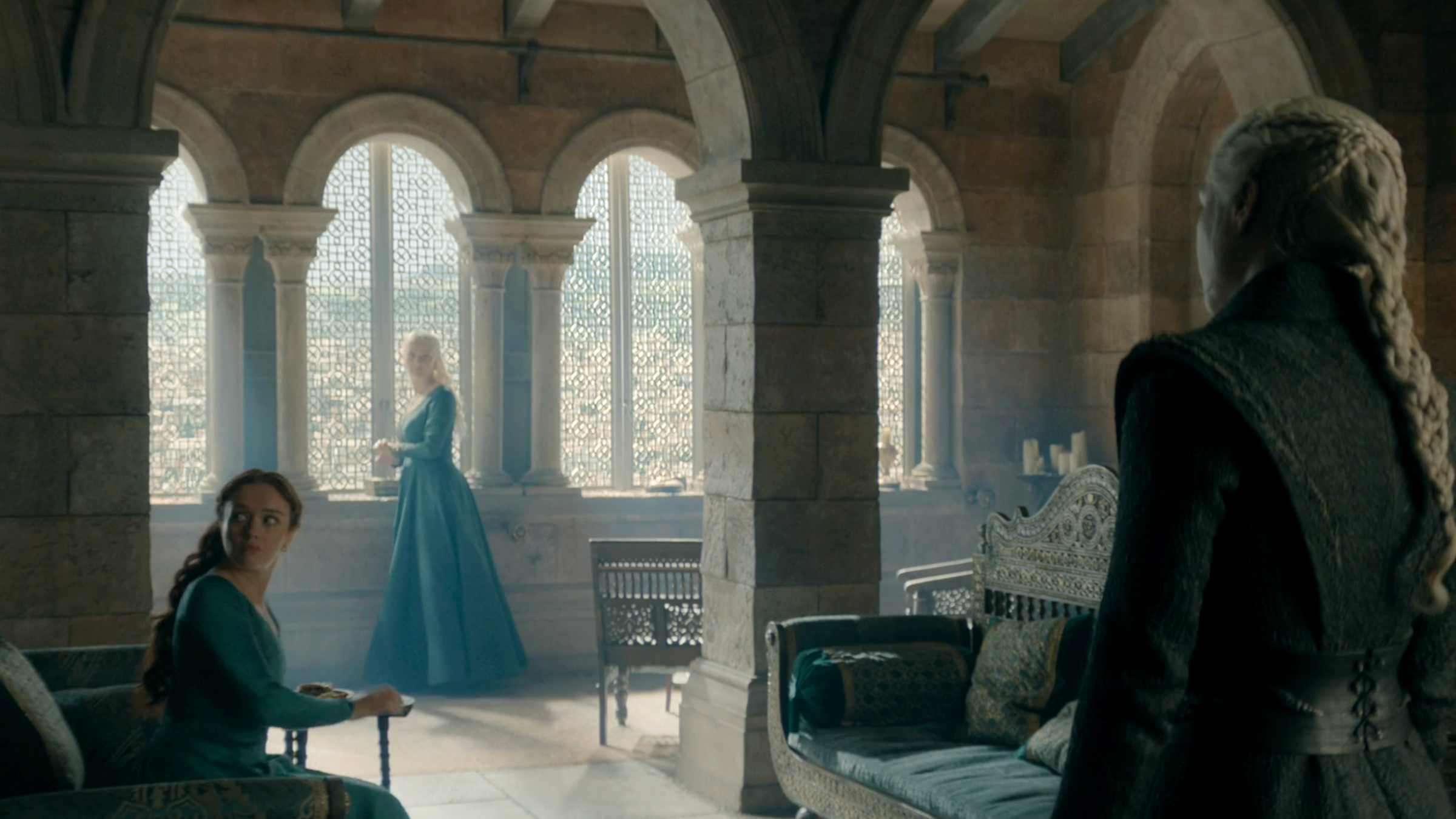 Alicent, Helaena, and Rhaenyra in House of the Dragon Season 3 Episode 3