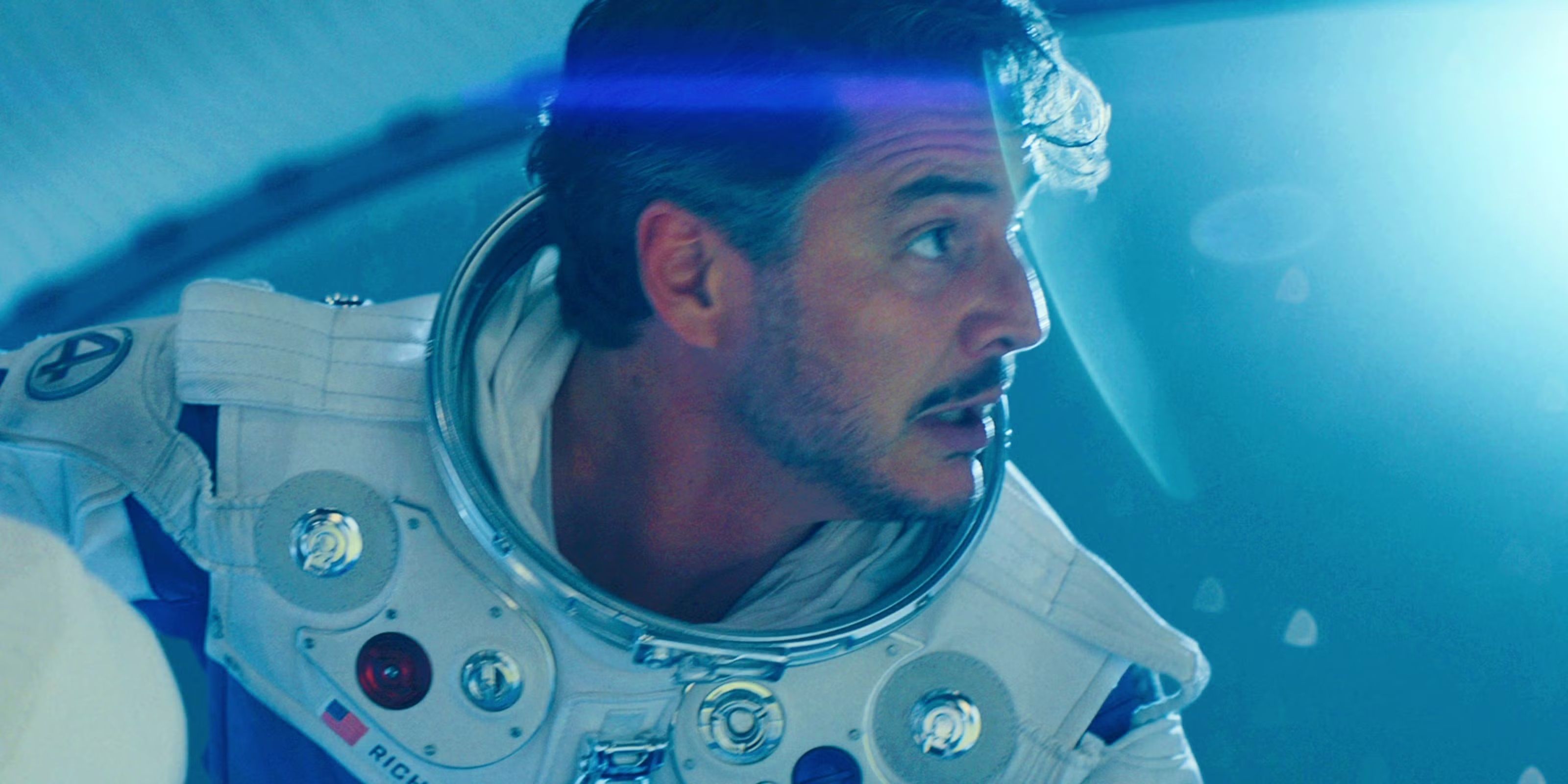 Reed Richards stares into outer space in Fantastic Four First Steps