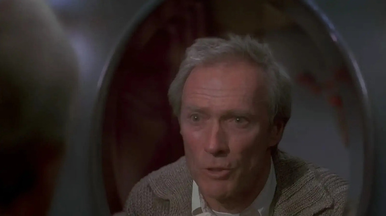 Clint Eastwood as himself in the mirror in Casper