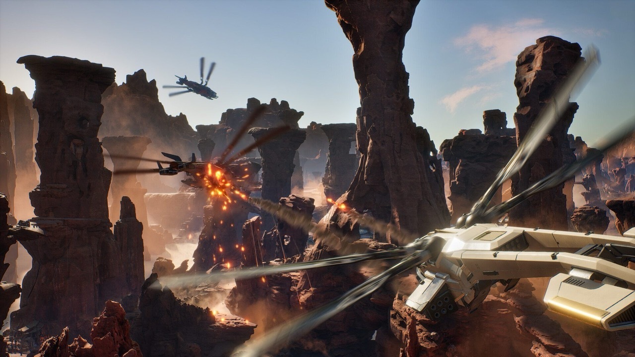 Most of Dune: Awakening's endgame PvP revolves around Ornithopter battles.