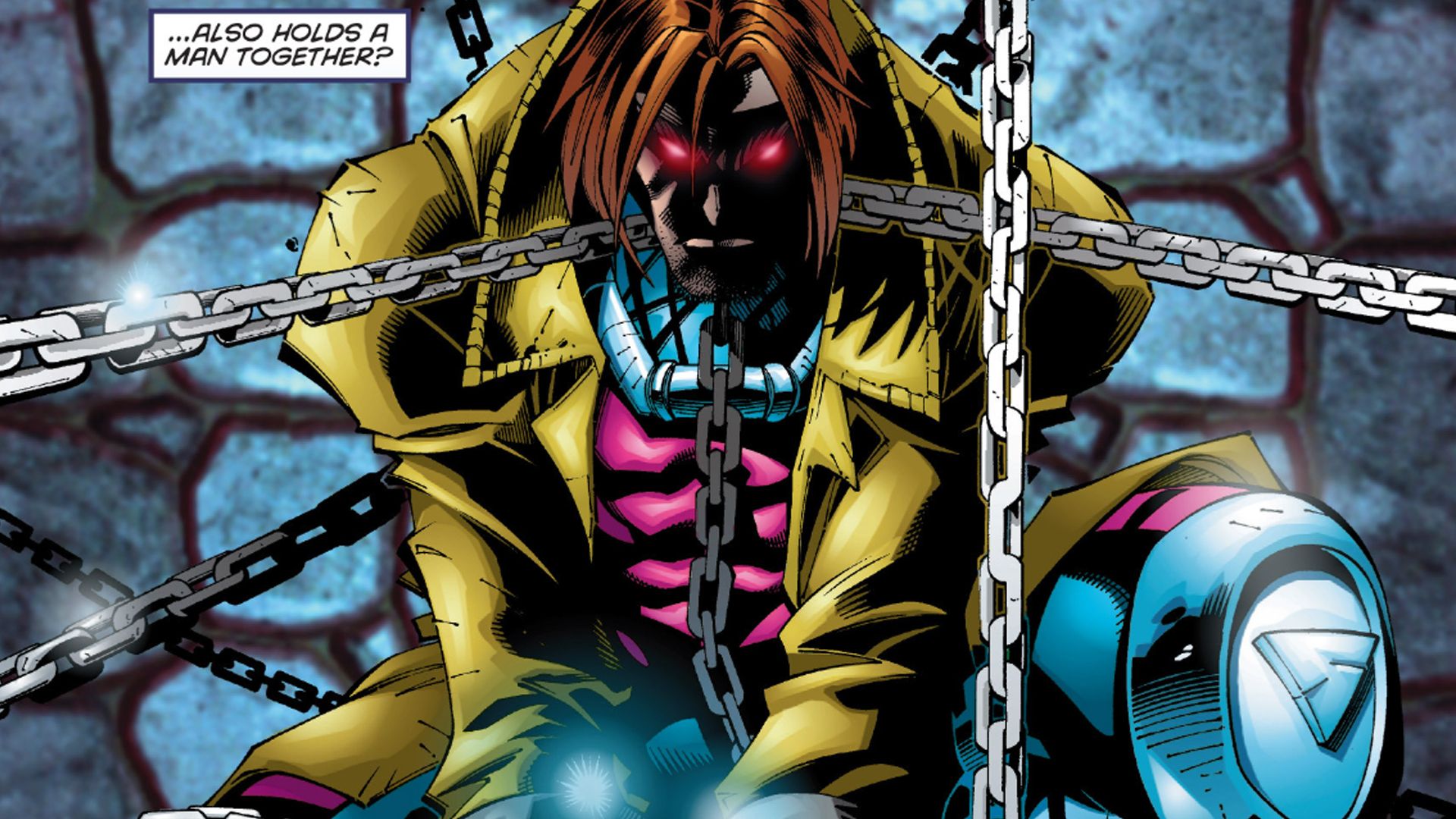Gambit in chains from Uncanny X-Men 350