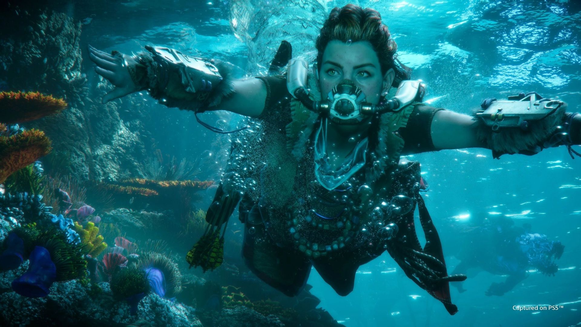 Horizon Forbidden West swimming video game