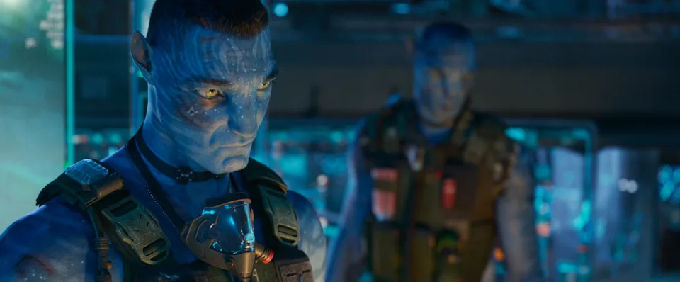 Quaritch (Stephen Lang) در فیلم Avatar: Fire and Ash
