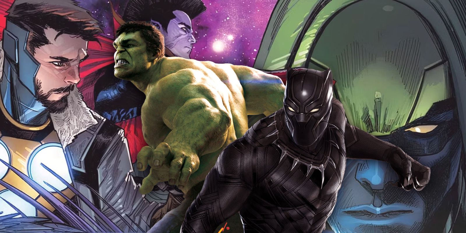 Black Panther and Hulk in Marvel's The World to Come