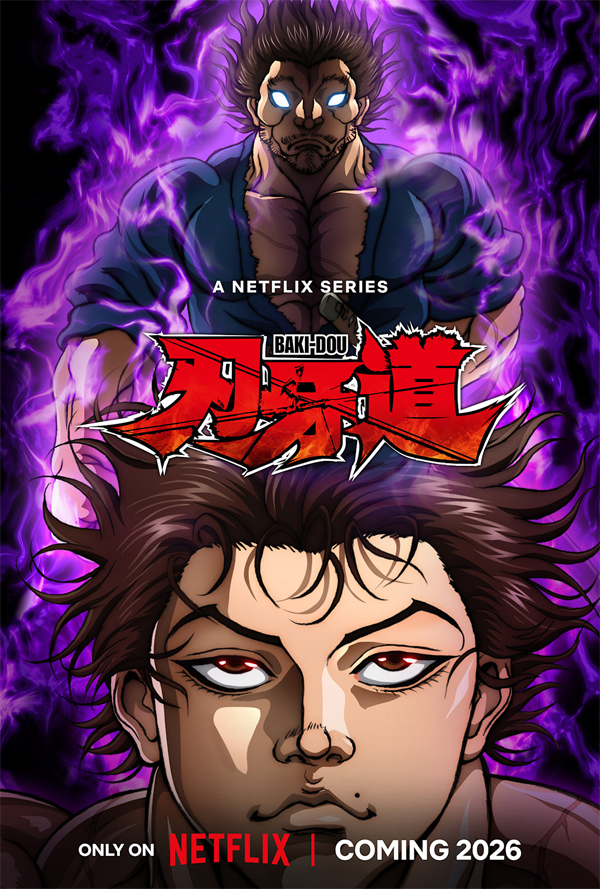 Poster Baki Dou Netflix Anime Coming To Netflix In February 2026