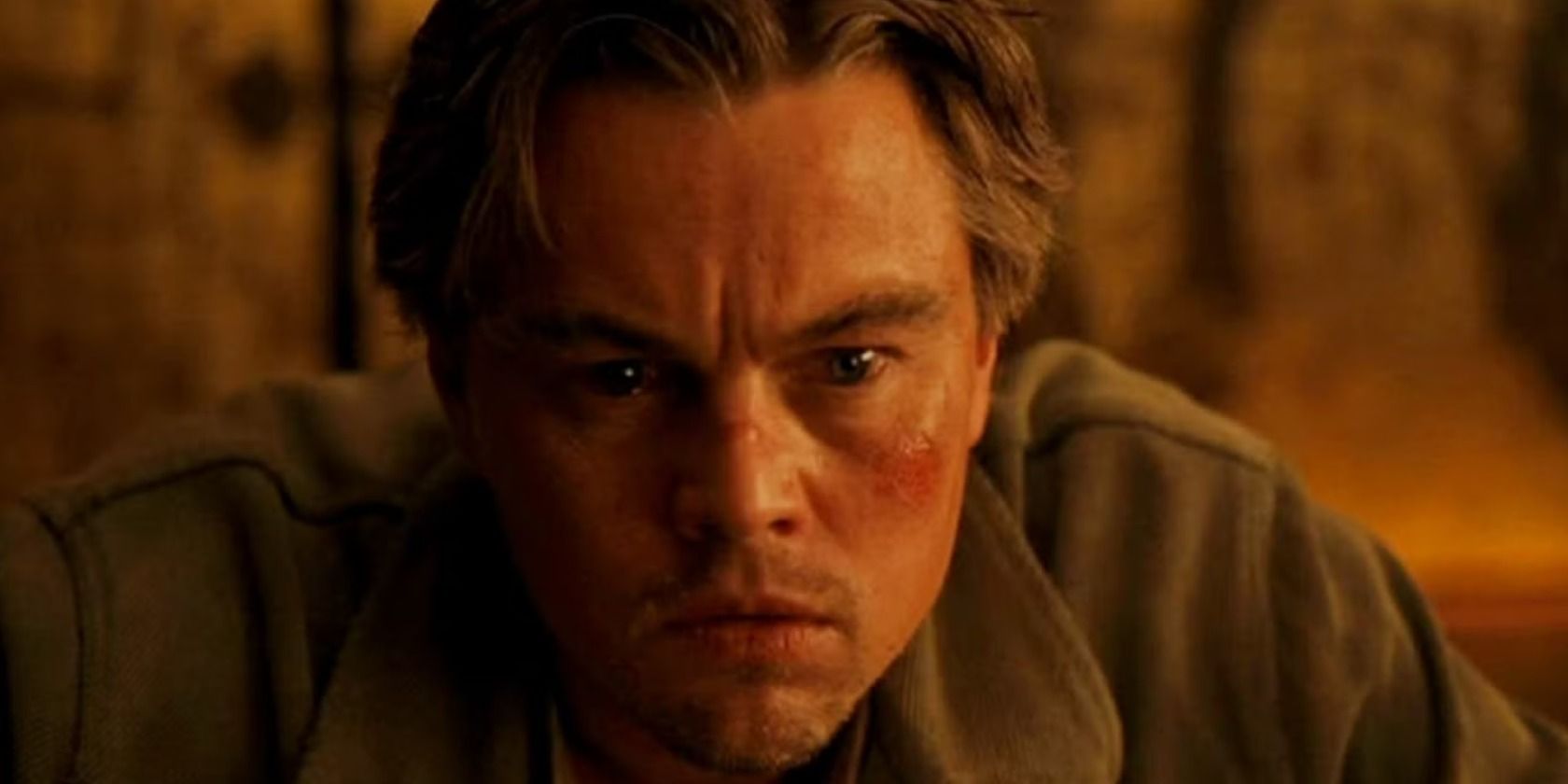 Leonardo DiCaprio during a scene in Inception