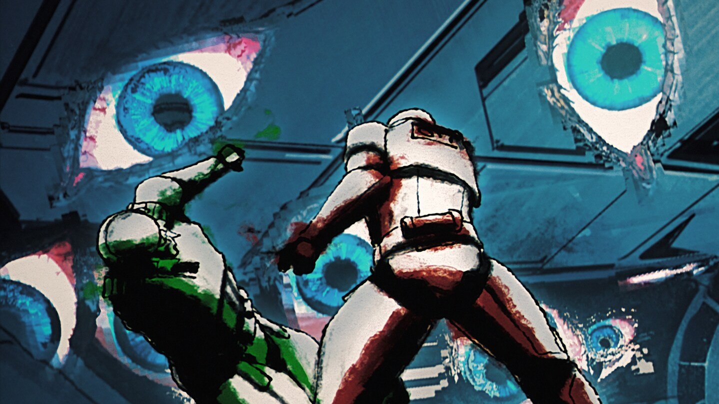 Black segment from Star Wars: Visions