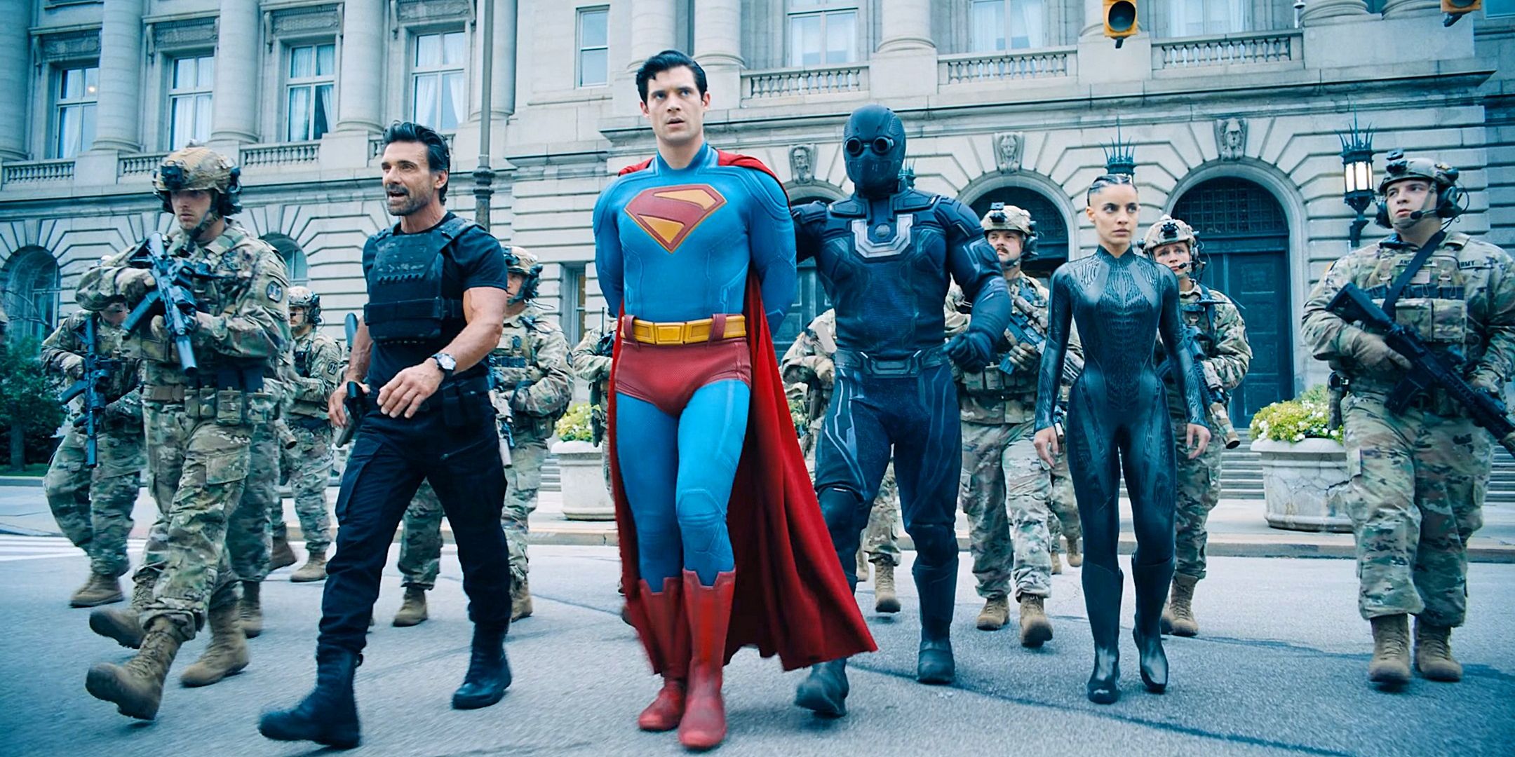 Government arresting Superman scene