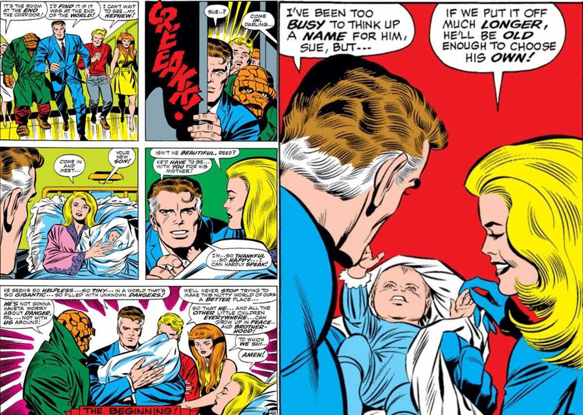 baby Franklin Richards in Fantastic Four Annual #6