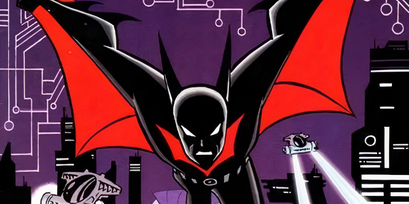 Batman Beyond on the cover of his premiere comic
