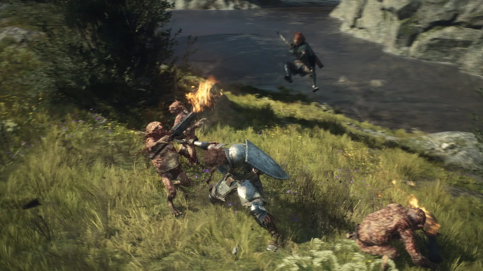 نبرد آریزن با هیولاهای شبهگابلین در دنیای Dragon's Dogma 2